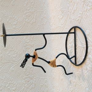 Laurids Lonborg of Denmark Mid Century 1960s Wire Rattan Metal Sculpture